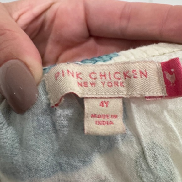 Pink Chicken New York Girls Tiered Skirt Floral‎ Print Drawstring Waist Size 4Y - Picture 8 of 10